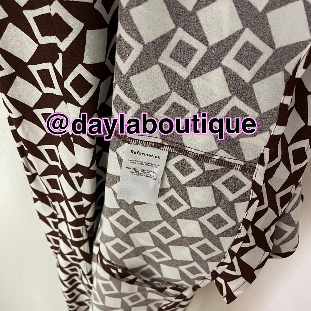 Reformation Gavin Dress Tiles - Picture 7 of 8